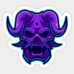 Goat skull Sticker